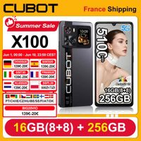 cubot x100 android 15 dimensity 7025 5g smartphone 688 120hz 16gb88 ram 256gb rom 64mp camara 5100mah 33w nfc telefono movil