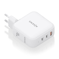aisens cargador gan 140w 2xusb c pd3 1 qc4 0 1xusb a qc3 0 blanco