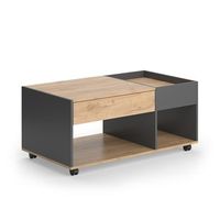 mesa de centro maik 110 x 60 cm con cajon vicco