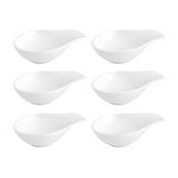 set 6 boles aperitivo porcelana blancos 11 cm