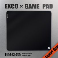 alfombrilla de raton para juegos exco esports grande ultral x-soft poron base antideslizante tela de microfibra borde cosido plano para fps csgo valorant