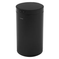 cubo de basura con sensor de movimiento 30l de acero negro