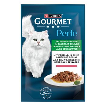 Purina Gourmet Perle en sobres 26 x 85 g - Pack Ahorro - Trucha y espinacas