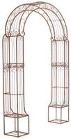 arco de flores en estilo rustico en metal marron antiguo