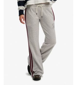 Superdry para mujer. W7011308A Pantalón Stripe gris (S), Casual, Deportivo, Algodón