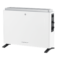 aigostar rylee - calefactor convector bajo consumo  3 ajustes de potencia y control termostatico de temperatura calentamiento rapido silencioso proteccion contra sobrecalentamiento 2000w blanco