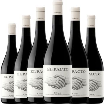 El Pacto Sonsierra Vino Tinto Con Crianza, Elaborado Con Temprani 75 Cl 14 % Pack 6 Botellas