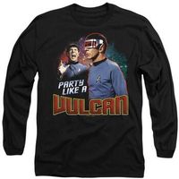 star trek camiseta manga larga party like a vulcan para mujer