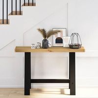 mesa consolamesa de entradamesa auxiliar noain patas en a madera maciza pino 120x30x75 cm