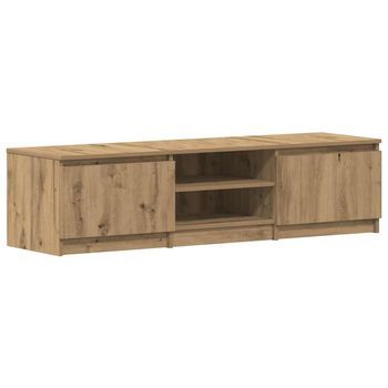 Mueble De Tv Madera De Ingeniería Roble Artisan 140x40x36 Cm