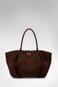 Bolso Tote De Ante Allegra