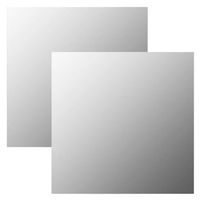 espejos de pared cuadrados 2 unidades vidrio 60x60 cm vidaxl