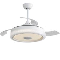 ventilador de techo moderno blanco 3 palas abs reversible led 32w