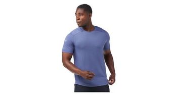Maillot de manga corta smartwool active mesh azul para hombre