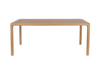 Mesa de comedor de fresno natural de 180 cm
