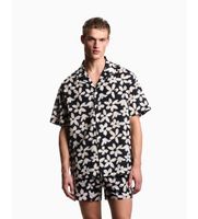 emporio armani para hombre em000593af20443 camisa flower marino m casual algodon manga corta