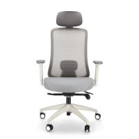 spacio ardena silla ergonomica de malla con cabezal gris