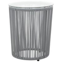 conjunto conjunto mesa y sillas jardin de jardin 3 uds  mueble jardin mesa y sillas y cojines ratan pe gris