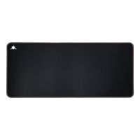 alfombrilla para raton white shark black knight xl negro textil caucho base antiderrapante