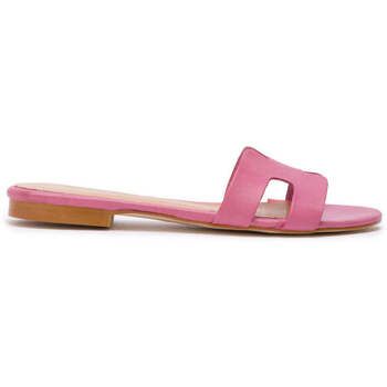 Narf Sandalias annetta en piel vaqueta rosa para mujer