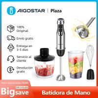 batidora de mano 4 en 1 6 velocidades y funcion turbo vaso picador de 500ml vaso medidor de 600ml y batidor de huevo 1000 w