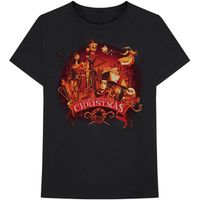 nightmare before christmas camiseta manga larga we wish you a scary christmas para mujer