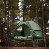 sobuy ogs32 quemador cama 4 in1 r carpa con camping camilla saco de dormir colchon de aire y accesorios 1 persona