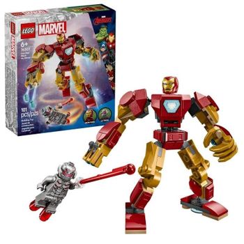 LEGO Marvel Iron Man Mech Contra Ultron 76307 101 piezas