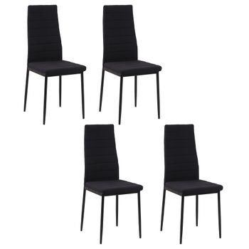 Sillas de comedor 41x50x97 cm negro