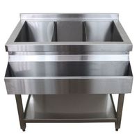 barra de cocteleria elegante acero inoxidable para preparar cocteles 84cm
