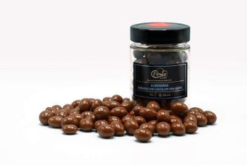 Almendras Bañadas con Chocolate con Leche 42% Cacao 200g - Chocolates Pérez