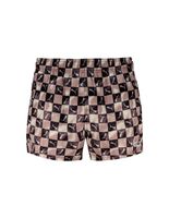 banador puma swim printed cat short shorts 1p chocolate brown combo hombre