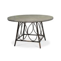 mesa redonda de jardin de aluminio