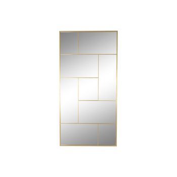 Espejo Hierro Cristal 90x2x180 Dorado