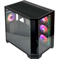 torre l-link nova gaming cristal templado sin marco 10 ventiladores atx 400mm rgb