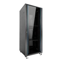 aiten data armario rack suelo 19 42u 600 x 600 x 2060 mm montado con accesorios
