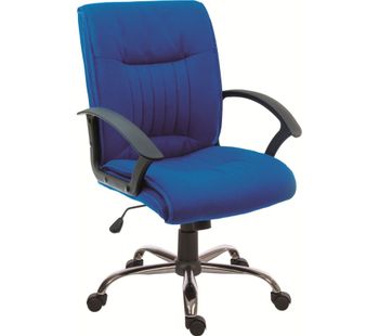 TEKNIK Milan Fabric Reclining Executive Chair - Blue, Blue