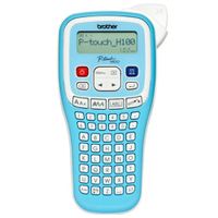 brother - rotuladora electronica pt-h100 para etiquetado domestico y de oficina con pantalla lcd modo auto diseno y corte automatico velocidad 20 mms
