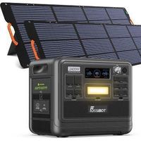estacion de energia fossibot f2400 lifep04 2048wh salidas 2400w 4800w pico x2 panel 200w