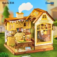bloques de construccion de la serie pompom purin de rolife sanrio modelo de casa pequena para armar decoracion creativa de escritorio regalo para ninos