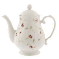 tetera de ceramica blanca alt 20 cm