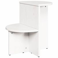 mesa de centro 50x40x50 cm madera - blanco