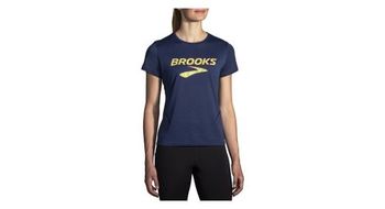 Maillot de manga corta brooks distance 3 0 para mujer azul