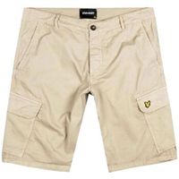 lyle  scott short sh1816ita-777 ecru para hombre