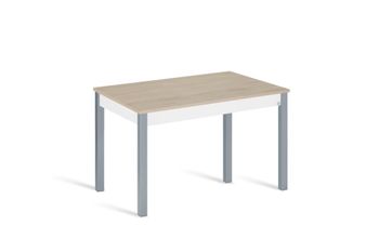 Mesa cocina fija 110x70 cm roble pata gris