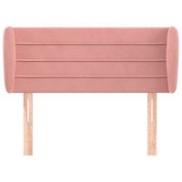 cabecero cama mueble de dormitorio de terciopelo rosa 83 x 23 x 7888 cm rosa m020008518