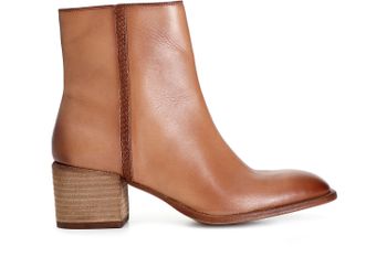 botín de mujer en napa con trenzado decorativo nut 41
