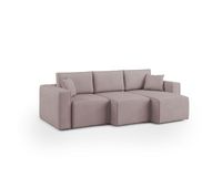 morfeo sofa con asiento extraible en tela impermeable 245 cm rosa