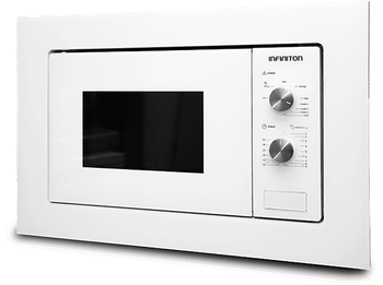 Microondas con grill integrable - Infiniton IMW-WHITE1720, 20 L, 800W, Defrost, Display LED, Blanco