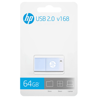 usb 20 hp 64gb v168 azul